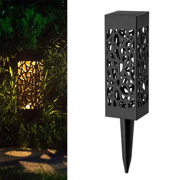 Outdoor Hollowing Out Solar Energy Garden Lawn Lamp