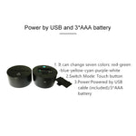 مصباح طاولة ضوء رؤية LED ملون ثلاثي الأبعاد بشكل بيانو، إصدار USB و بطارية، إصدار USB و بطارية