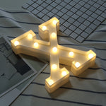إضاءة عطلات LED دافئة بيضاء تعمل بالبطارية، للوقوف أو التعليق، A، N، B، O، C، P، D، Q، E، R، F، G، T، U، V، I، W، J، K، X، L، M، Z