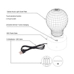 7 Color Discoloration Creative Visual Stereo Lamp Desk Lamp Night Light, Dolphin Heading the Ball Style