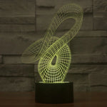 7 Color Discoloration Creative Visual Stereo Lamp Desk Lamp Night Light, 2869 Abstract Style