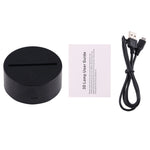 7 Color Discoloration Creative Visual Stereo Lamp Desk Lamp Night Light, Spiral Style