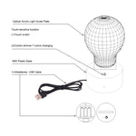 7 Color Discoloration Creative Visual Stereo Lamp Desk Lamp Night Light, Spiral Style