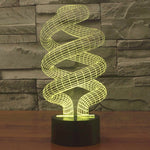 7 Color Discoloration Creative Visual Stereo Lamp Desk Lamp Night Light, Spiral Style
