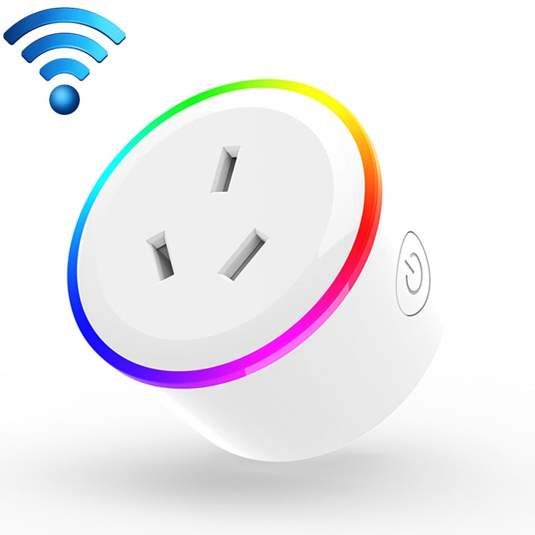 مقبس ذكي للتحكم عن بعد واي فاي بإضاءة RGB بقوة 10 أمبير يعمل مع أليكسا وجوجل هوم وIFTTT، تيار متردد 100-240 فولت، قابس أسترالي، XS-A17