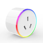مقبس ذكي للتحكم عن بعد واي فاي بإضاءة RGB بقوة 10 أمبير يعمل مع أليكسا وجوجل هوم وIFTTT، تيار متردد 100-240 فولت، قابس أسترالي، XS-A17