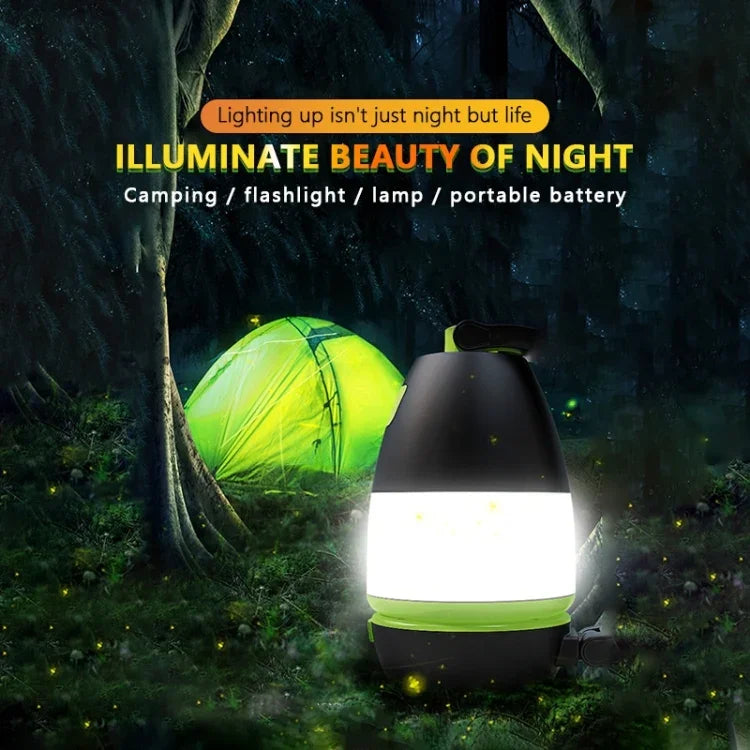 L001 5W USB Charging Hand-held LED Camping Lamp with Power Bank Function(Green), LED6908, LED6908L, LED6908R