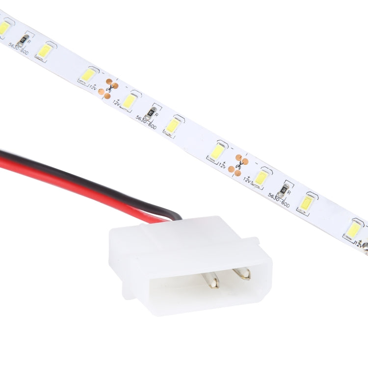 1m Bare Board 5730 SMD LED White Light Computer Host Rope Light, DC 12V, 5730 SMD LED