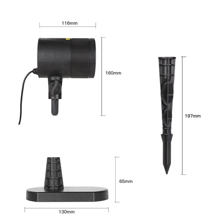 Dynamic Red + Green Laser Mini Outdoor Lamp, CMF-A103