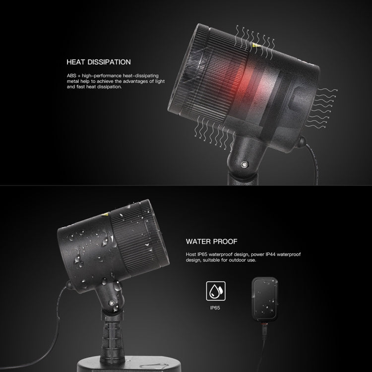 Dynamic Red + Green Laser Mini Outdoor Lamp, CMF-A103