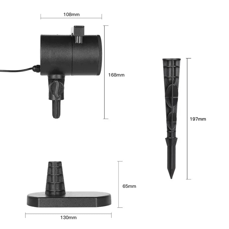 8 Groups Patterns Outdoor Lawn Lamp, CPF-LM401