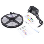 5m 150 LEDs SMD 5050 IP65 Waterproof Bluetooth RGB Light Strip with 24-keys Remote Control, EU Plug, 5m 150 LEDs IP65