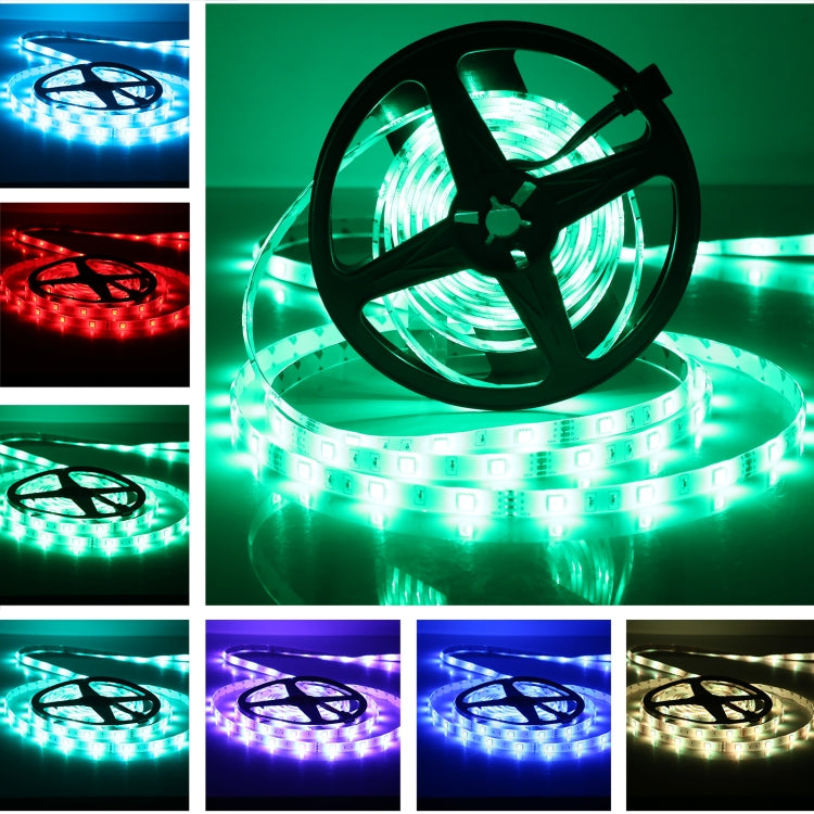 5m 150 LEDs SMD 5050 IP65 Waterproof Bluetooth RGB Light Strip with 24-keys Remote Control, EU Plug, 5m 150 LEDs IP65