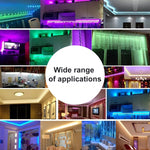 5m 150 LEDs SMD 5050 IP65 Waterproof Bluetooth RGB Light Strip with 24-keys Remote Control, EU Plug, 5m 150 LEDs IP65