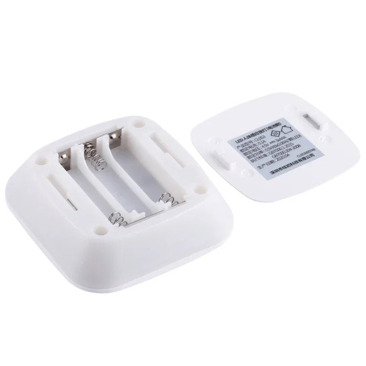 CL053 LED Square Human Body Sensor Light, Style: Battery Models, Style: Battery Models