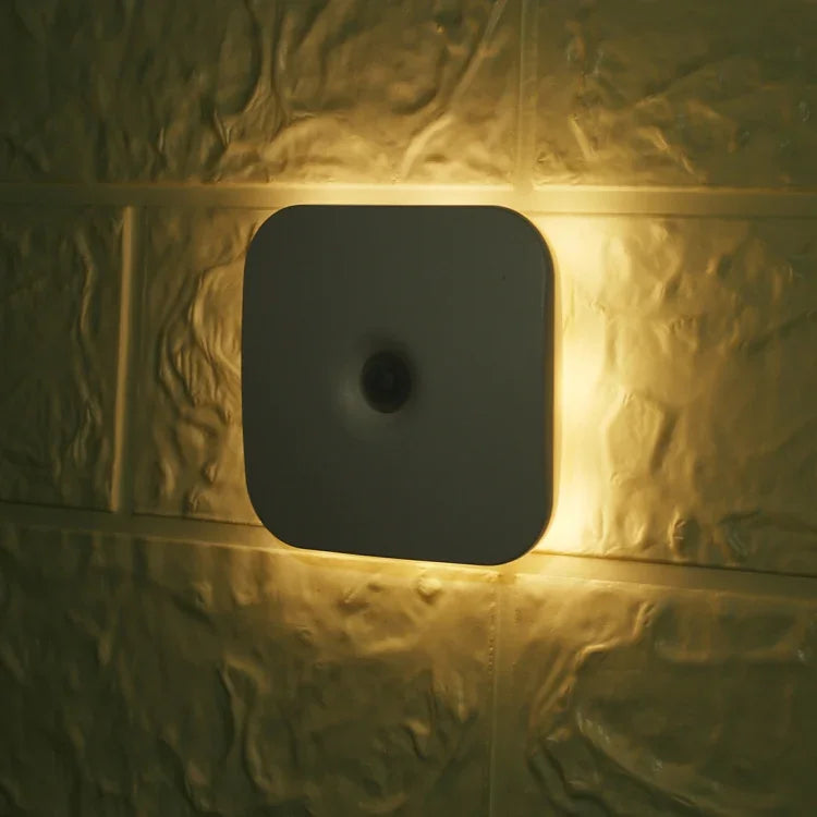 CL053 LED Square Human Body Sensor Light, Style: Battery Models, Style: Battery Models