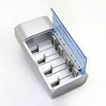 AC 100-240V 4 Slot Battery Charger for AA & AAA & C / D Size Battery, EU Plug