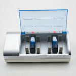 AC 100-240V 4 Slot Battery Charger for AA & AAA & C / D Size Battery, EU Plug