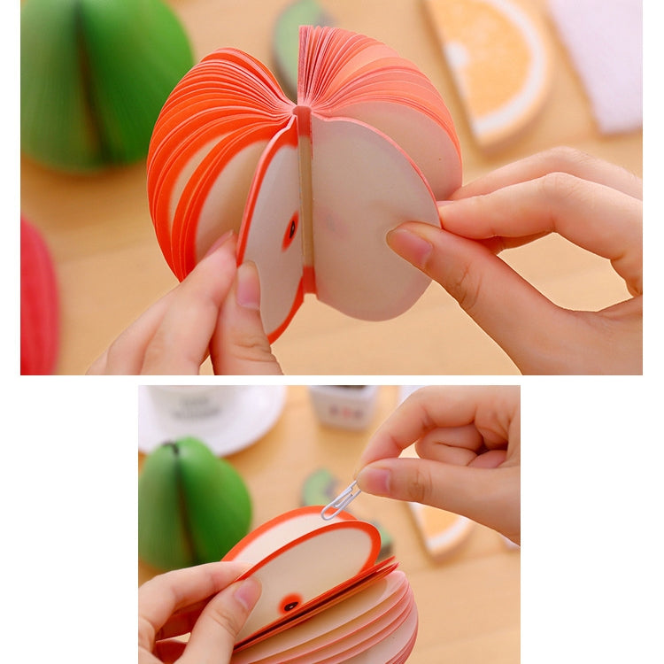 Fruit Notes Stickers, Apple, Watermelon, Peaches, Pear