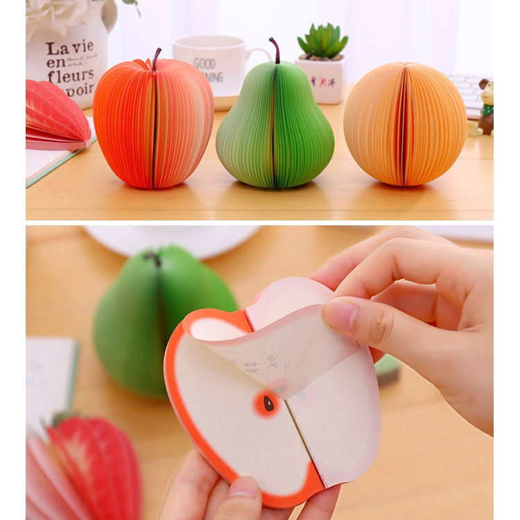 Fruit Notes Stickers, Apple, Watermelon, Peaches, Pear