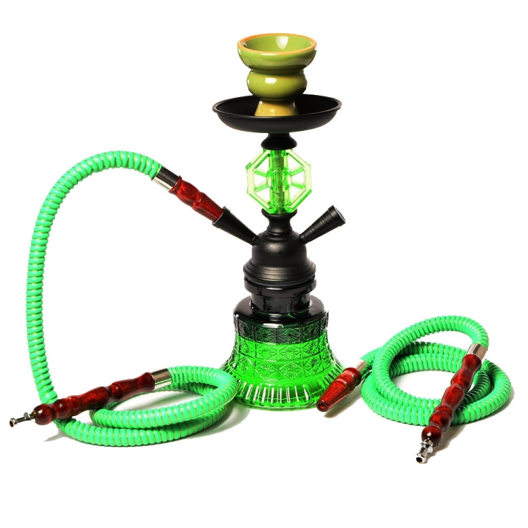 019-MZ729 Double Tube Glass Hookah
