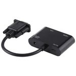 محول 2 في 1 من VGA إلى HDMI + VGA 15 دبوس HDTV مع صوت