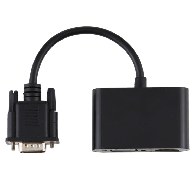 محول 2 في 1 من VGA إلى HDMI + VGA 15 دبوس HDTV مع صوت