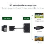 محول 2 في 1 من VGA إلى HDMI + VGA 15 دبوس HDTV مع صوت