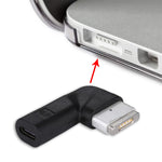 محول شحن أنثى USB-C / Type-C إلى ذكر 5 دبابيس MagSafe 2 (على شكل T)، Type-C إلى MagSafe 2