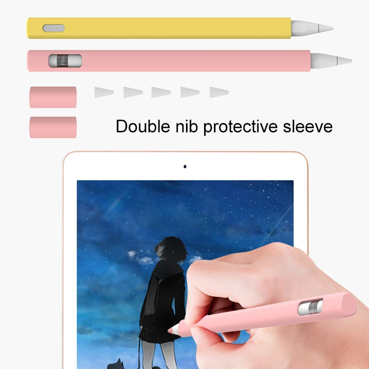 LOVE MEI غطاء حماية سيليكون لقلم Apple Pencil 2 على شكل مثلث، لقلم Apple Pencil 2