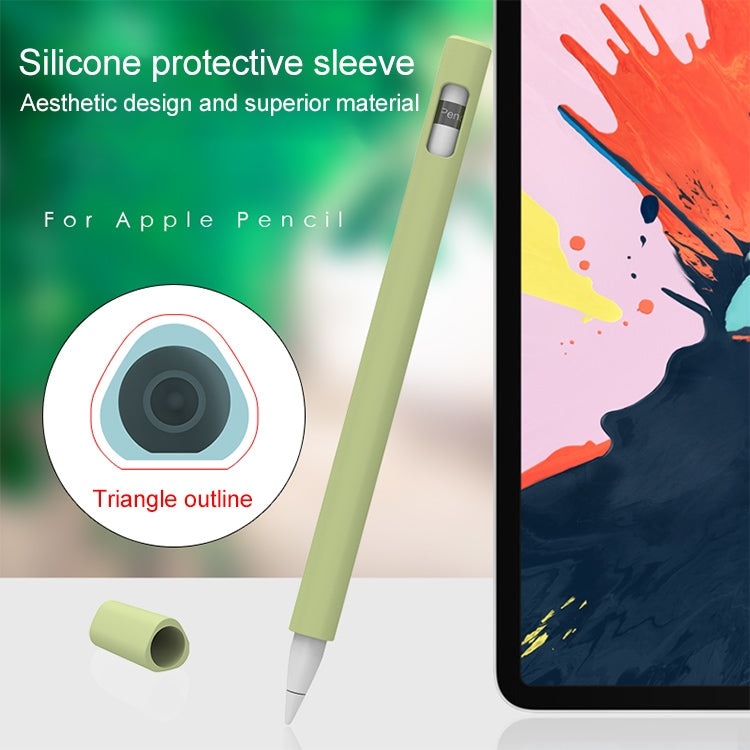 LOVE MEI غطاء حماية سيليكون لقلم Apple Pencil 2 على شكل مثلث، لقلم Apple Pencil 2