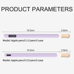 LOVE MEI For Apple Pencil 2 Stripe Design Stylus Pen Silicone Protective Case Cover, For Apple Pencil 2