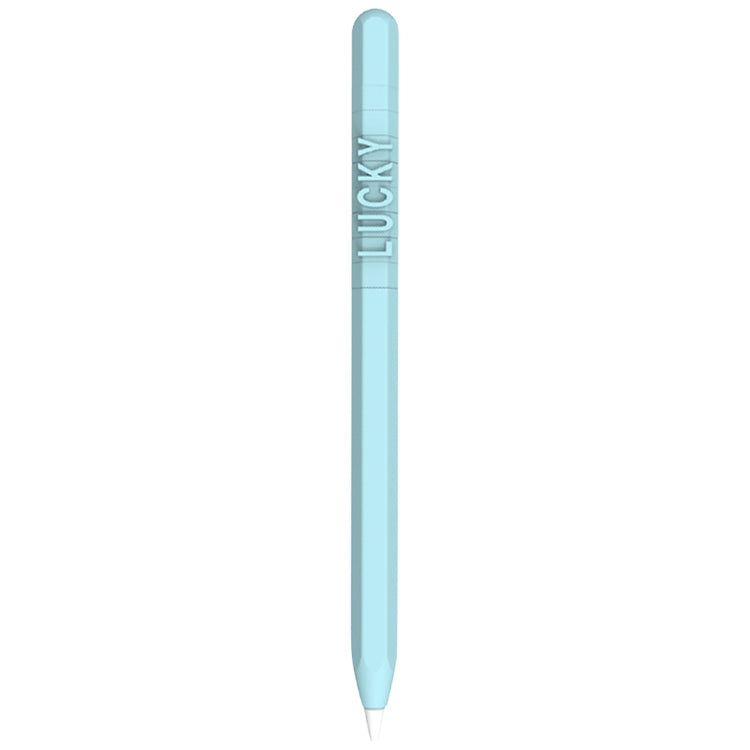 LOVE MEI غطاء حماية سيليكون لقلم Apple Pencil 1 بتصميم أرقام وحروف، لقلم Apple Pencil 1
