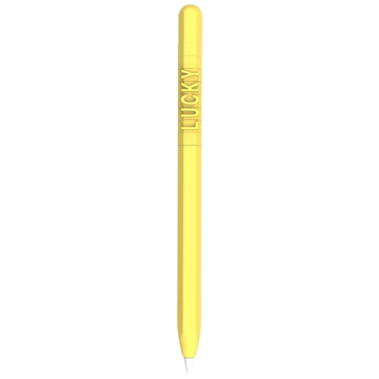 LOVE MEI غطاء حماية سيليكون لقلم Apple Pencil 1 بتصميم أرقام وحروف، لقلم Apple Pencil 1