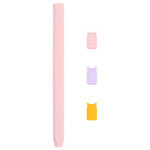 غطاء حماية سيليكون كرتوني على شكل حيوان لقلم اللمس 4 في 1 لـ Apple Pencil 2، لـ Apple Pencil 2