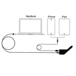 شاحن سيارة MagSafe 2 بقوة 85 واط 20 فولت 4.25 أمبير بتوصيل 5 دبابيس على شكل T مع منفذ USB واحد لأجهزة Apple Macbook A1398 / A1424 / MC975 / MC976 / ME664 / ME665، الطول: 1.7 متر، 85 واط 20 فولت 4.25 أمبير