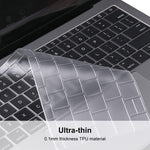 غطاء حماية لوحة مفاتيح TPU من ENKAY لجهاز MacBook Pro 13.3 بوصة بدون Touch Bar A1708 / MacBook 12 2015 A1534، إصدار أوروبا، لجهاز MacBook Pro 2016