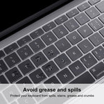 غطاء حماية لوحة مفاتيح TPU من ENKAY لجهاز MacBook Pro 13.3 بوصة بدون Touch Bar A1708 / MacBook 12 2015 A1534، إصدار أوروبا، لجهاز MacBook Pro 2016