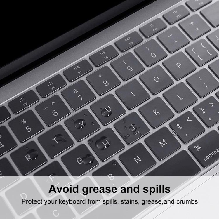 غطاء حماية لوحة مفاتيح TPU من ENKAY لجهاز MacBook Pro 13.3 بوصة بدون Touch Bar A1708 / MacBook 12 2015 A1534، إصدار أوروبا، لجهاز MacBook Pro 2016