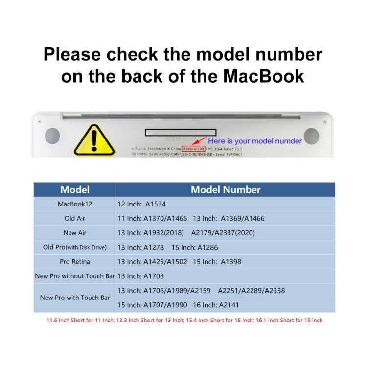 غطاء حماية لوحة مفاتيح TPU من ENKAY لجهاز MacBook Pro 13.3 بوصة بدون Touch Bar A1708 / MacBook 12 2015 A1534، إصدار أوروبا، لجهاز MacBook Pro 2016