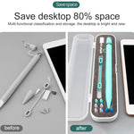 غطاء حماية متعدد الوظائف لقلم Apple Pencil 1 / 2 مقاس 8 مم، صندوق تخزين قلم اللمس