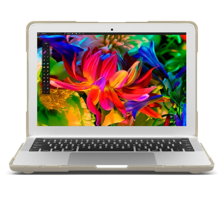 غطاء حماية لابتوب قابل للطي من TPU + PC مع حامل لماك بوك برو 13.3 بوصة (A1708) ونسخة مع شريط اللمس (A1706)، لماك بوك برو 13.3 بوصة مع شريط اللمس
