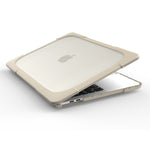 غطاء حماية لابتوب قابل للطي من TPU + PC مع حامل لماك بوك برو 13.3 بوصة (A1708) ونسخة مع شريط اللمس (A1706)، لماك بوك برو 13.3 بوصة مع شريط اللمس