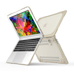 غطاء حماية لابتوب قابل للطي من TPU + PC مع حامل لماك بوك برو 13.3 بوصة (A1708) ونسخة مع شريط اللمس (A1706)، لماك بوك برو 13.3 بوصة مع شريط اللمس