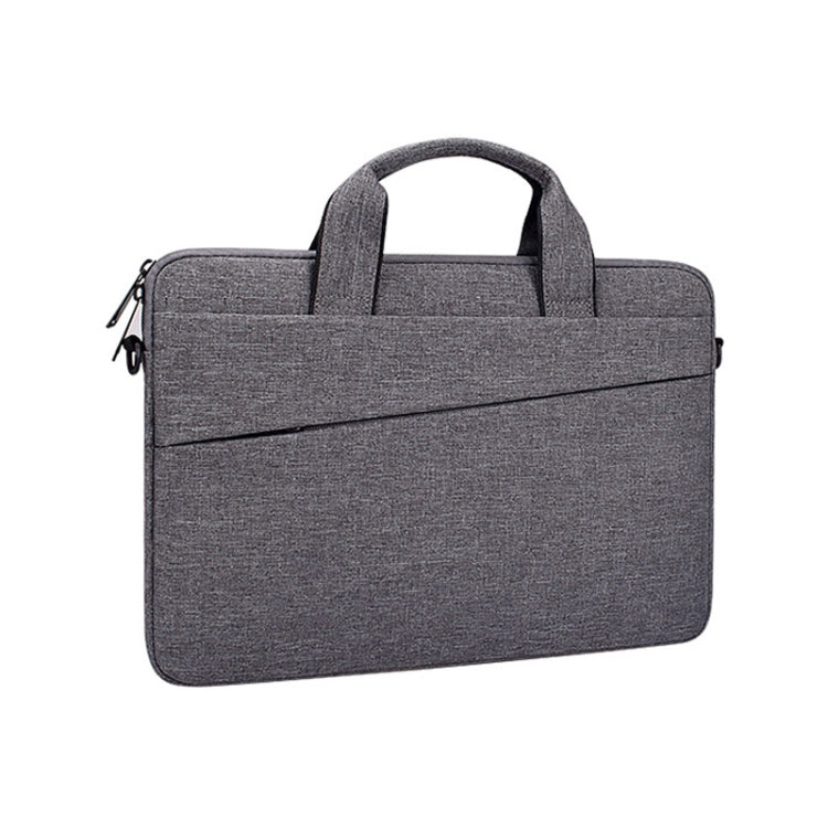 ST03S 15.4 inch Double Side Pockets Wearable Oxford Cloth Soft Handle Portable Laptop Tablet Bag, 15.4 inch Black, 15.4 inch Pink, 15.4 inch Grey, 15.4 inch Deep Space Gray, 15.4 inch Navy Blue