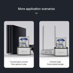 قاعدة نسخ خارجية للقرص الصلب Blueendless SATA USB 3.0 بمقاس 2.5 / 3.5 بوصة مع مكانين