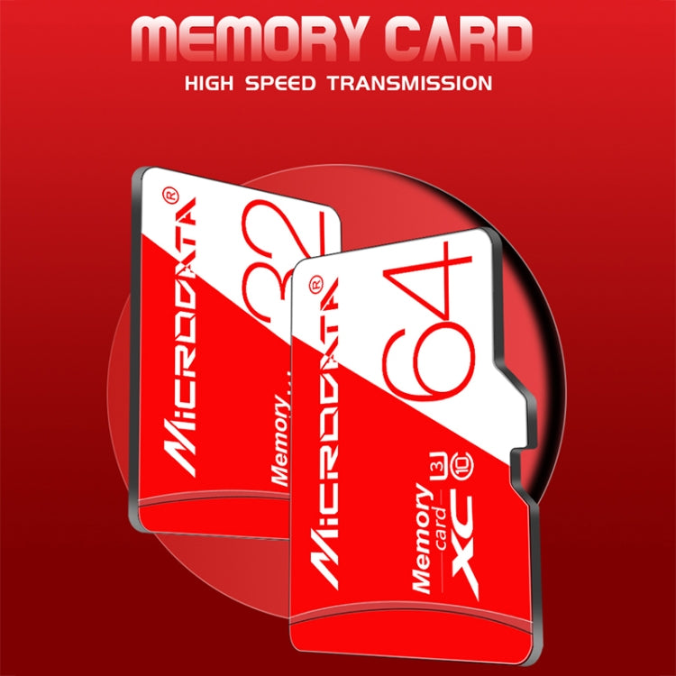 MICRODATA 16GB High Speed U1 Red and White TF(Micro SD) Memory Card, 16GB