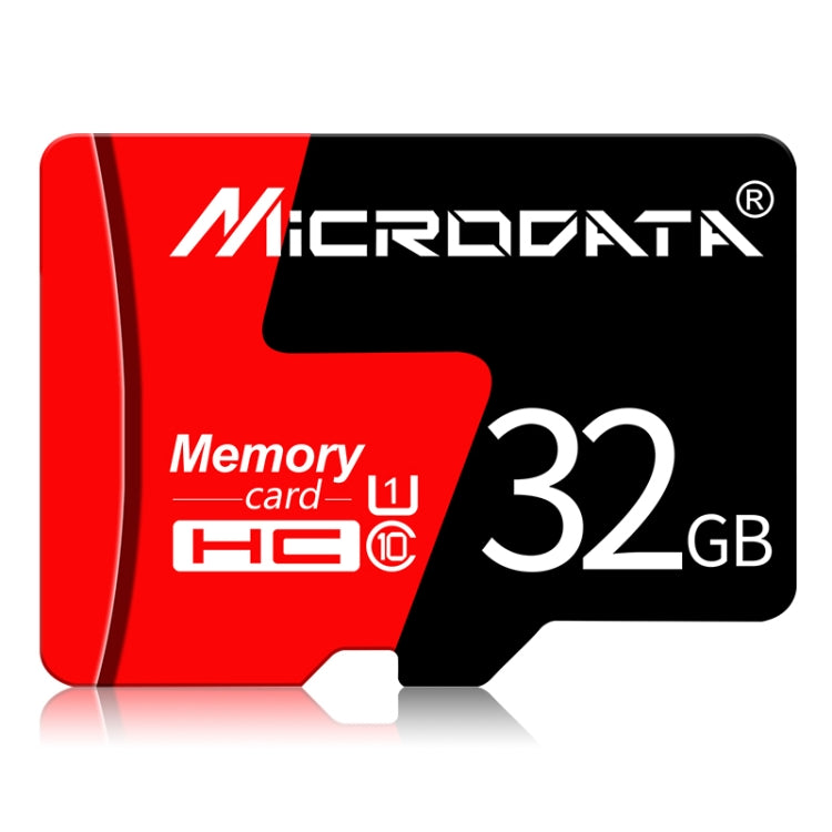 MICRODATA 32GB U1 Red and Black TF(Micro SD) Memory Card, 32GB