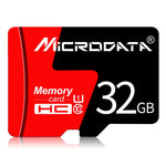 MICRODATA 32GB U1 Red and Black TF(Micro SD) Memory Card, 32GB