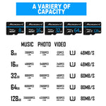 MICRODATA 16GB U1 Blue Line and Black TF(Micro SD) Memory Card, 16GB